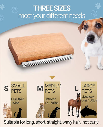 Dog Brush for Shedding | Pet Pro Grooming Tool, Cat Grooming Supplies, Deshedding Dog Brush | Combs for Daily Cleaning and Grooming of Pet Hair (4.3 Inch (M))3