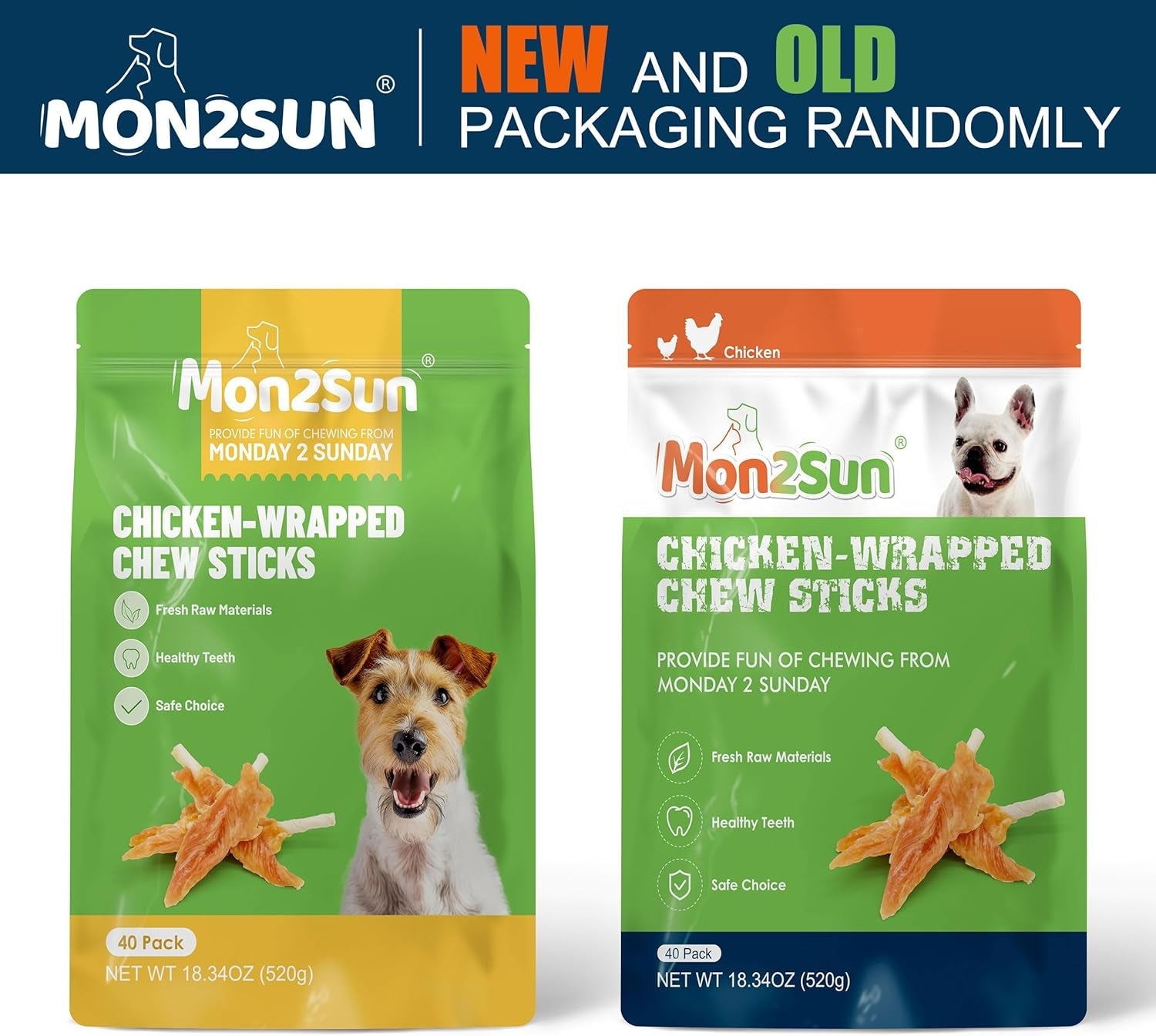 mon2sun-dog-treats-4-4-5-inch-chicken-wrapped-triangle-rawhide-sticks-18-34-oz-40-count-high-protein-easy-to-hold-design-for-puppies-small-dogs-daily-rewards