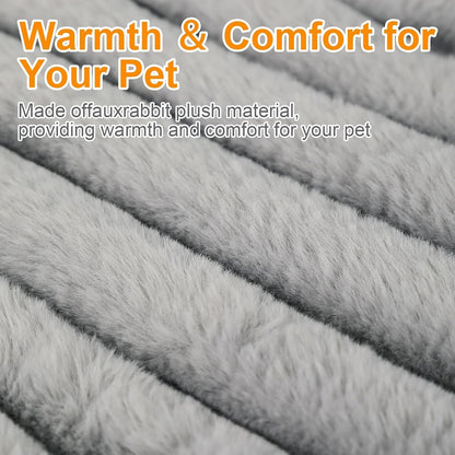 Washable Small Cat Dog Bed,Puppy Bed Cat Beds for Indoor Cats(Grey,S) | Calming anti Anxiety round Donut Dog Bed,Cute Fluffy Puppy Dogs Beds for Small Dogs, Anti-Slip Comfort Pet Bed3