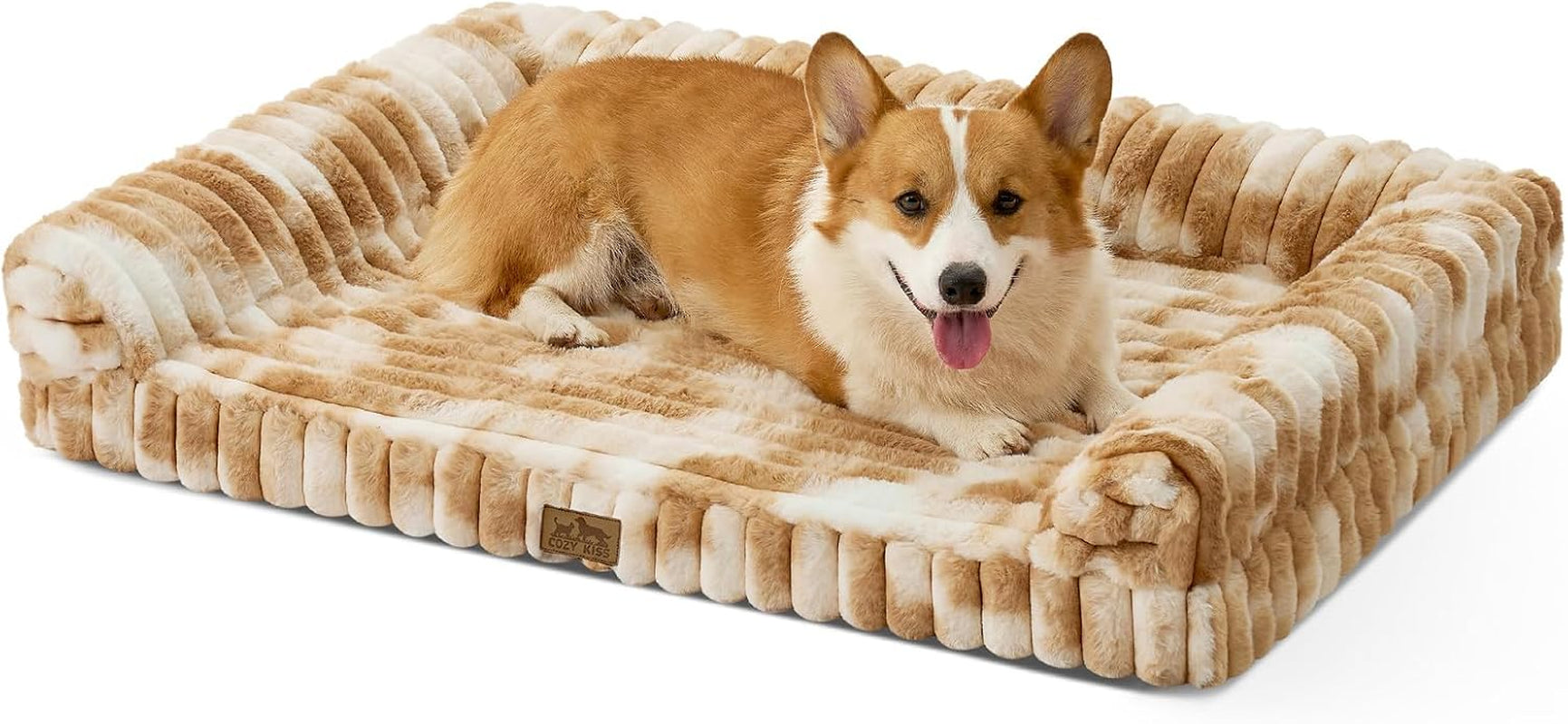 cozy-kiss-ultra-soft-faux-rabbit-fur-dog-bed-for-medium-dogs-36x27-orthopedic-foam-couch-removable-washable-cover-waterproof-lining-cream