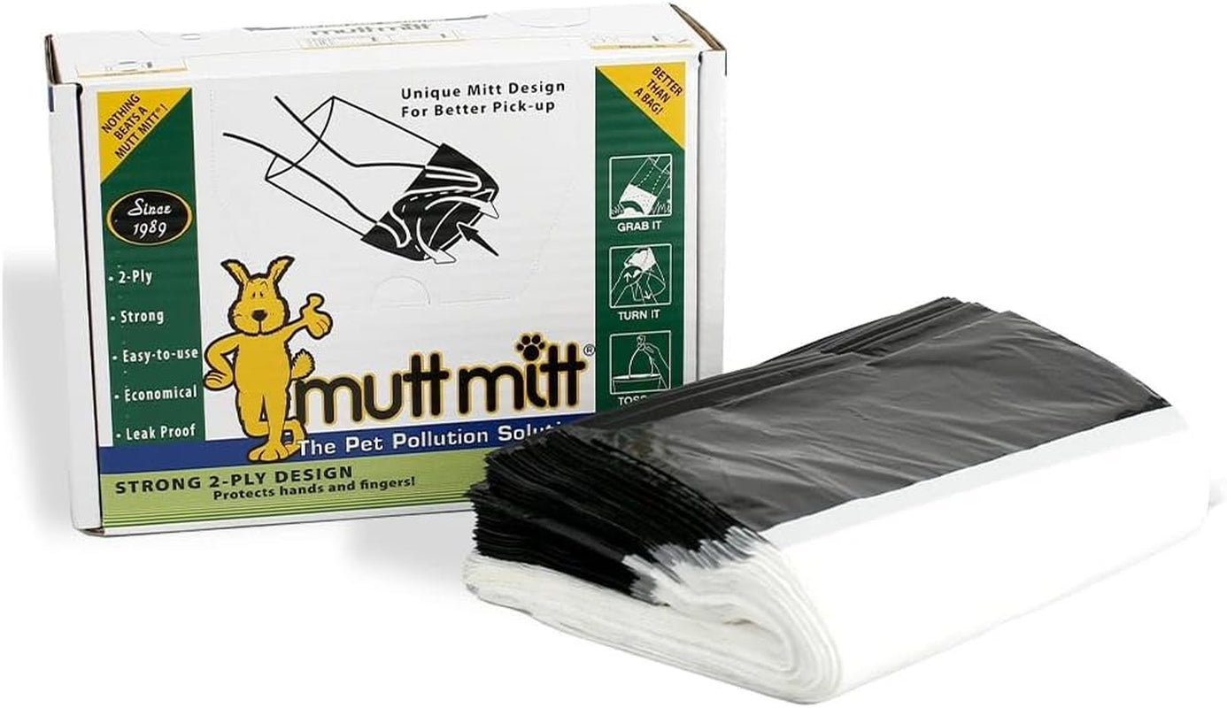 mutt-mitt®-dispense-a-mitt™-2-ply-dog-waste-pickup-mitts-200-count-2-ply-pickup-mitts-header-dispenser-box-extra-thick-leak-resistant-design-for-cleaner-hands-easier-dog-waste-pickup