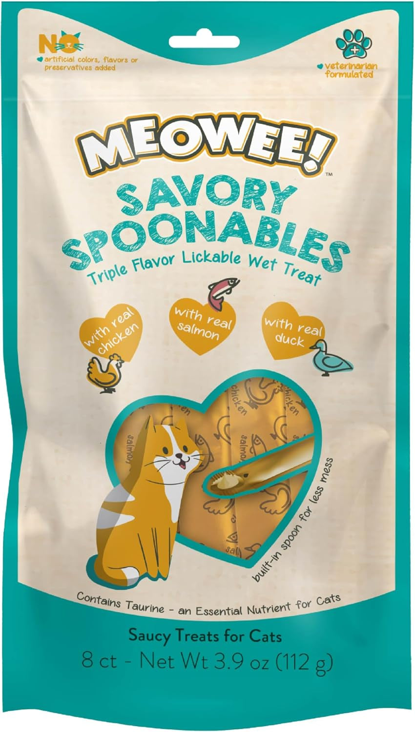 meowee-savory-spoonables-variety-pack-12-count-tube-triple-flavor-squeezable-lickable-wet-treats-for-cats-with-built-in-spoon-for-less-mess