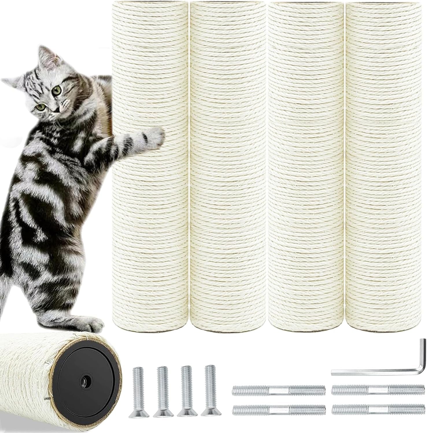 cat-scratching-post-replacement-pole-2-pcs-15-7in-cat-tree-replacement-post-natural-sisal-cat-tree-replacement-parts-with-m8-screws-cat-scratch-post-for-refurbishment-15-7in-40cm