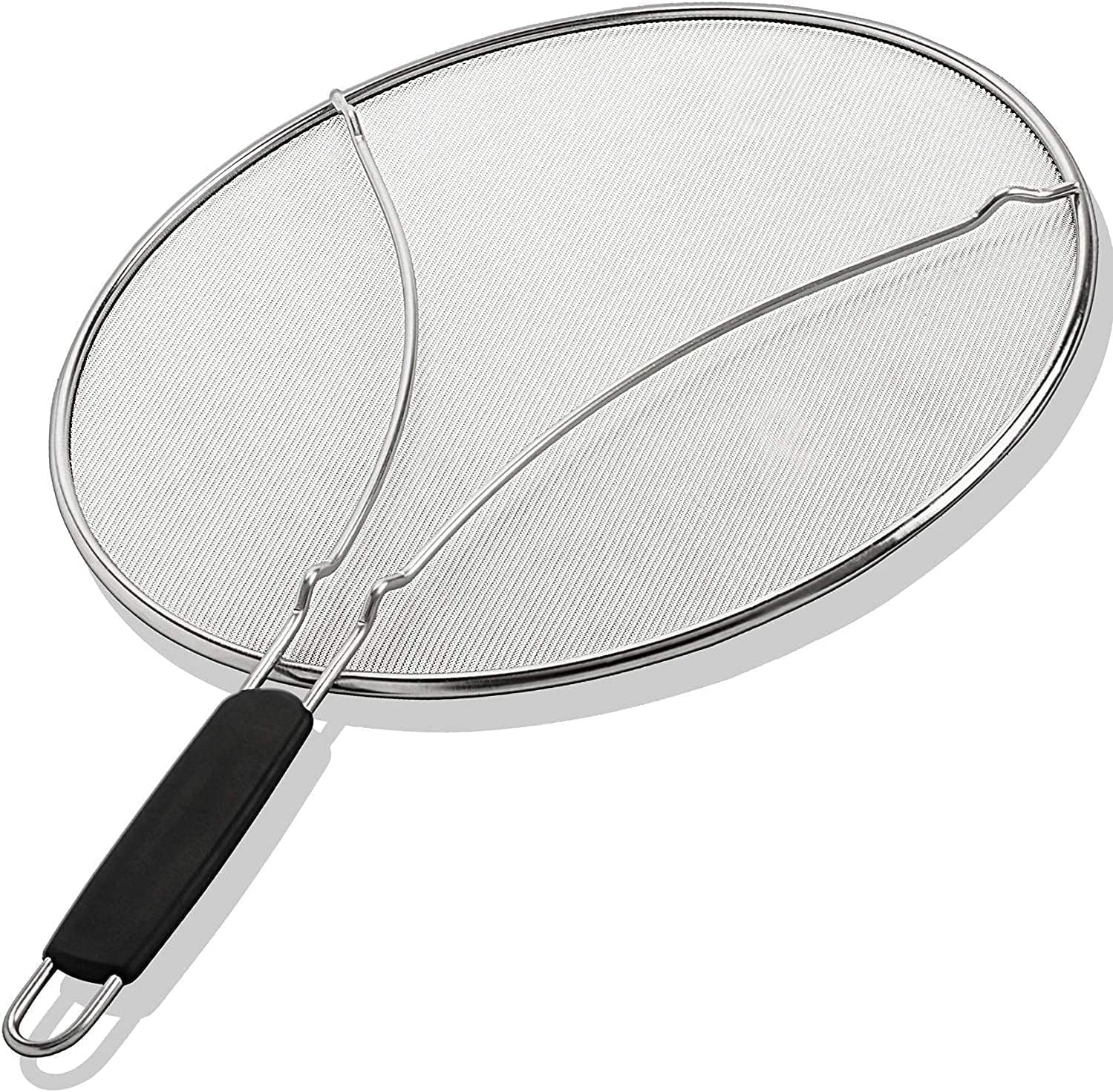 splatter-screen-for-frying-pan-11-5-inch-stainless-steel-grease-splatter-guard-cover-oil-splash-when-sizzling-bacon-cooking-fried-chicken-or-popcorn