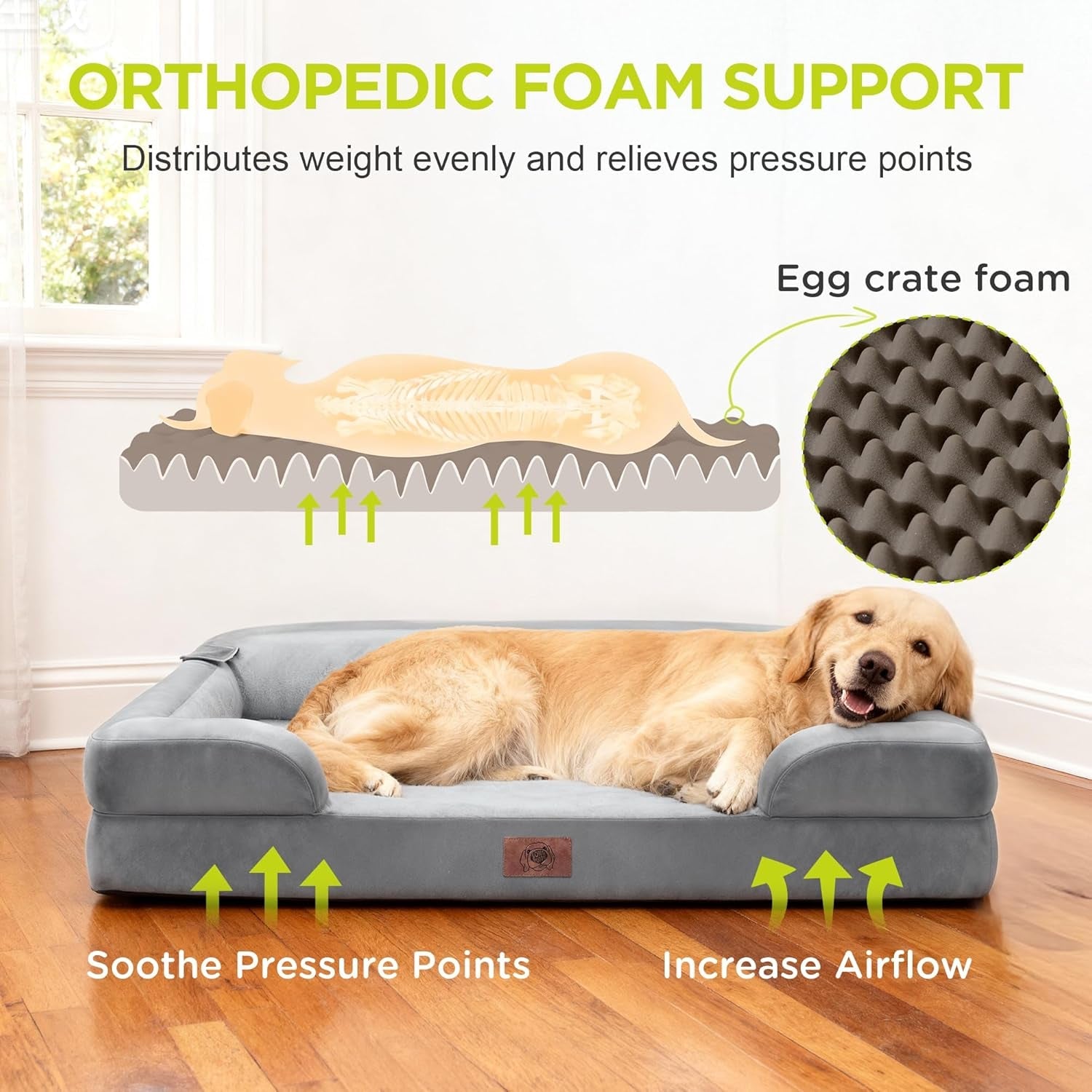 waterproof-orthopedic-dog-bed-for-extra-large-sized-dogs-memory-foam-pet-bed-sofa-with-bolster-dog-couch-with-washable-cover-non-slip-bottom-42x30-inch-grey