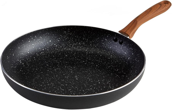 USA Woodlook 8" Black Stone Fry Pan Handle and Speckled Nonstick Interior, 8" | Ideal for Stir-Frying, Great for Everyday Cooking1