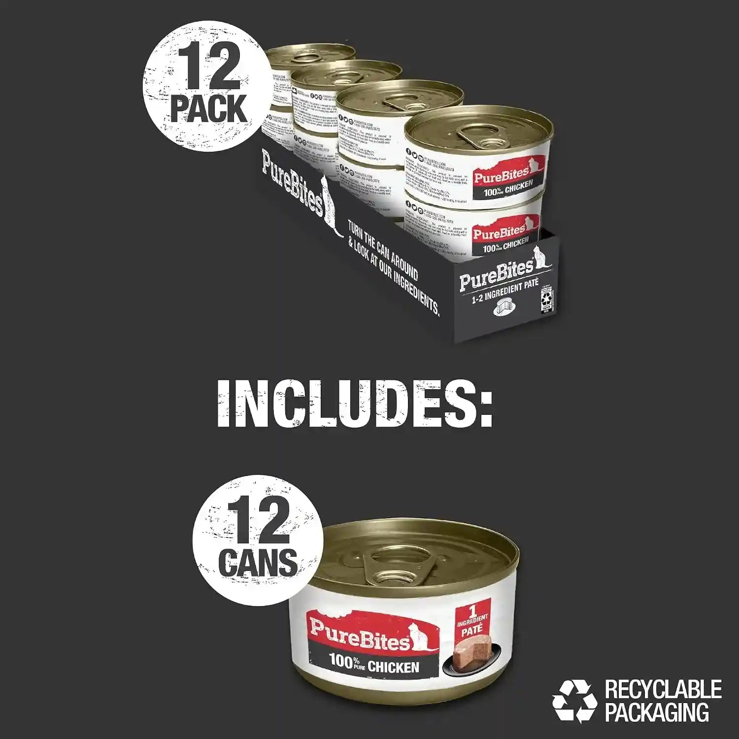 purebites-100-pure-chicken-pate-cat-treat-2-5oz-can-only-1-ingredient-case-of-12