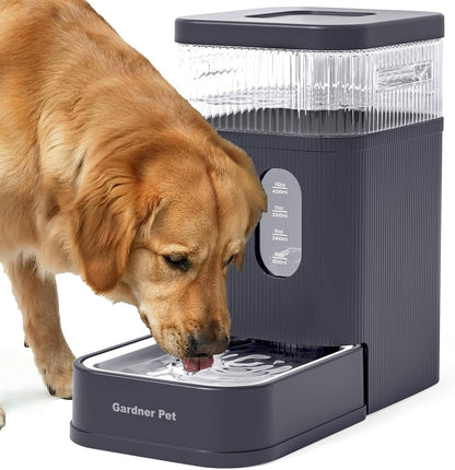 Gardner Pet 2.2 Gallon Automatic Dog Water Bowl Dispenser 8.5L Gravity Water Feeder with Stainless Steel Bowl & Maifan Stone Filter, Bpa-Free for for Cats and Dogs (Black, 2.2 Gallon)7