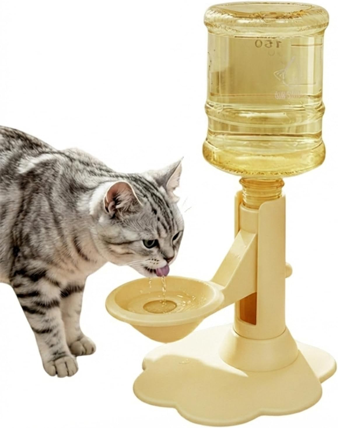 cat-water-dispenser-stand-spill-proof-pet-water-bowl-adjustable-elevated-stand-automatic-water-renewal-detachable-easy-clean-indoor-outdoor-use-blue-base-bottle
