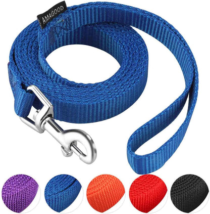 AMAGOOD 6 FT Puppy/Leash, Strong Traditional Style with Easy to Use Collar Hook, Great for Small, Medium and Large Dogs (5/8In X 6 Ft, Purple)18