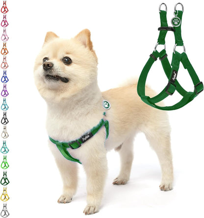 PUPTECK No Pull Dog Harness Soft Adjustable Basic Nylon Step in Puppy Vest Outdoor Walking with ID Tag35