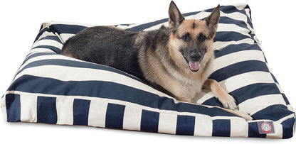 Majestic Pet Stripes Rectangle Medium Dog Bed Washable – Non Slip Comfy Pet Bed – Dog Crate Bed with Removable Washable Cover – Dog Kennel Bed for Sleeping, Polyester Fiber, Medium, Black21