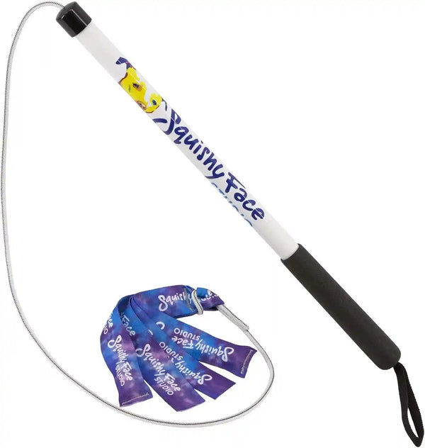 Squishy Face Studio Flirt Pole V2, Purple/Blue Tie Dye, Regular 36" | with Lure, Durable Dog Toy, Fun Obedience Training & Exercise, All Breed Sizes10
