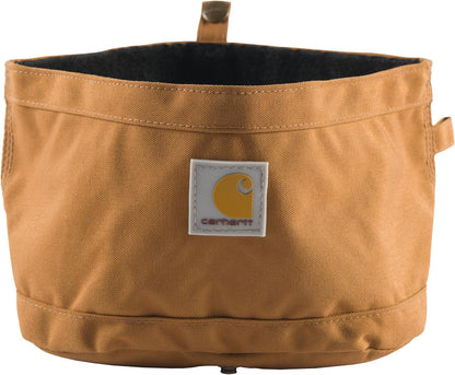 Carhartt Nylon Duck Travel Dog Bowl Carhartt Brown | Packable Dog Bowl for Food and Water, 10 Cup Capacity1