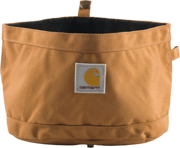 Carhartt Nylon Duck Travel Dog Bowl Carhartt Brown | Packable Dog Bowl for Food and Water, 10 Cup Capacity1