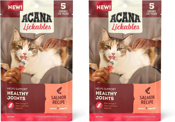 ACANA Lickables Cat Treats Variety Pack .5Oz. Tubes (8 Ct., 2 of Each) | High Protein, Skin & Coat, Immune Support15