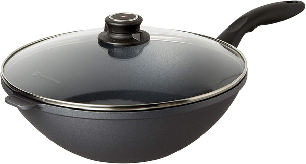 11.8" (4.9 Qt) Nonstick Wok HD Diamond Coated Aluminum Stir-Fry Pan, Includes Lid, Dishwasher Safe and Oven Safe, Grey5