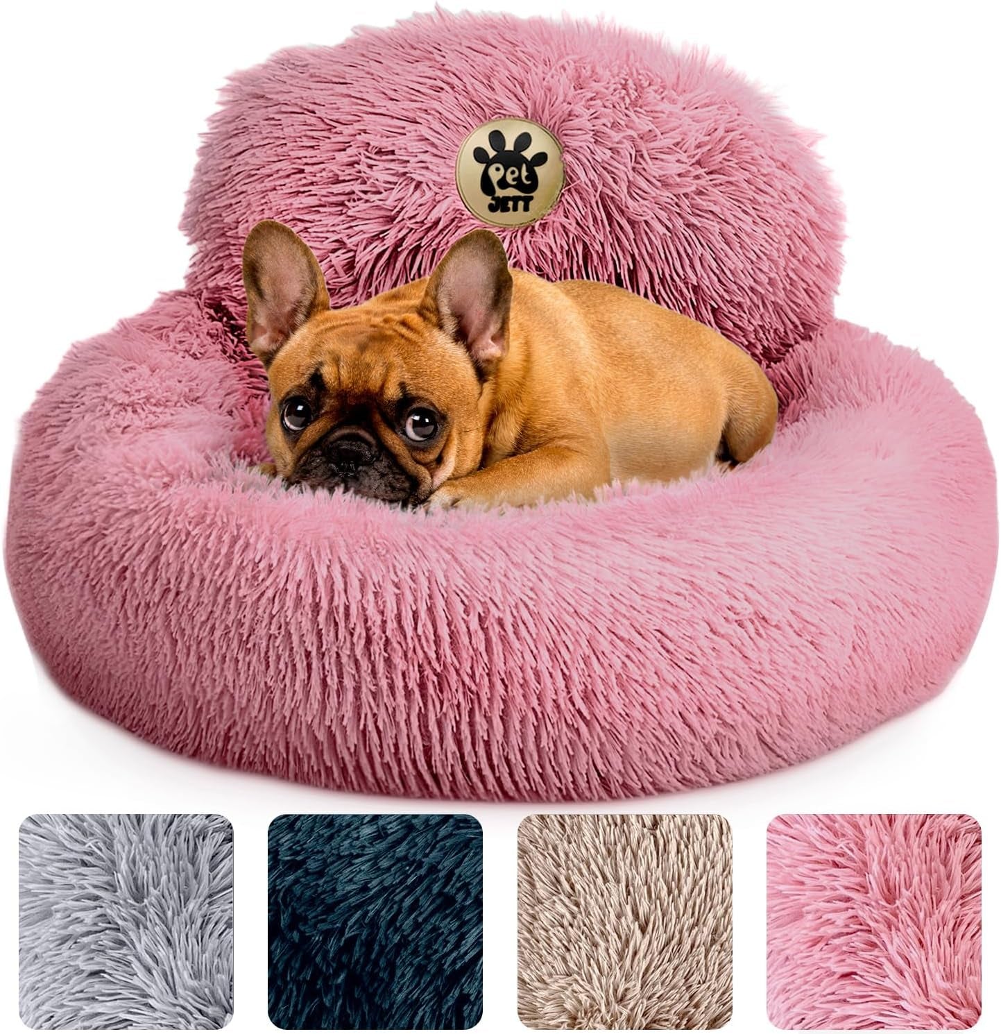 petjett-calming-dog-bed-medium-size-dog-30-donut-bed-washable-dog-bed-anti-slip-super-soft-fluffy-plush-round-dog-bed-anti-anxiety-premium-comfort-pet-bed-fits-dogs-upto-45-lbs-dark-grey