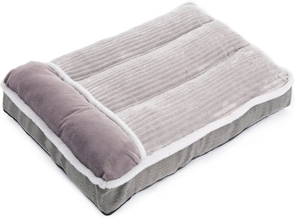 WINDRACING Large Dog Bed with Pillow for Crate Kennel, Sofa Dog Bed, Super Soft Pet Bed for Medium, Jumbo, Furniture2