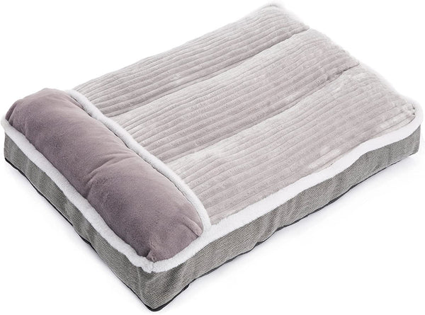 WINDRACING Large Dog Bed with Pillow for Crate Kennel, Sofa Dog Bed, Super Soft Pet Bed for Medium, Jumbo, Furniture2