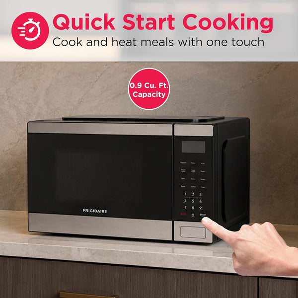 Frigidaire 0.9 CU. FT. Microwave, Digital Control Panel - Auto Cooking Settings - Child Safety Lock - Stainless Steel4