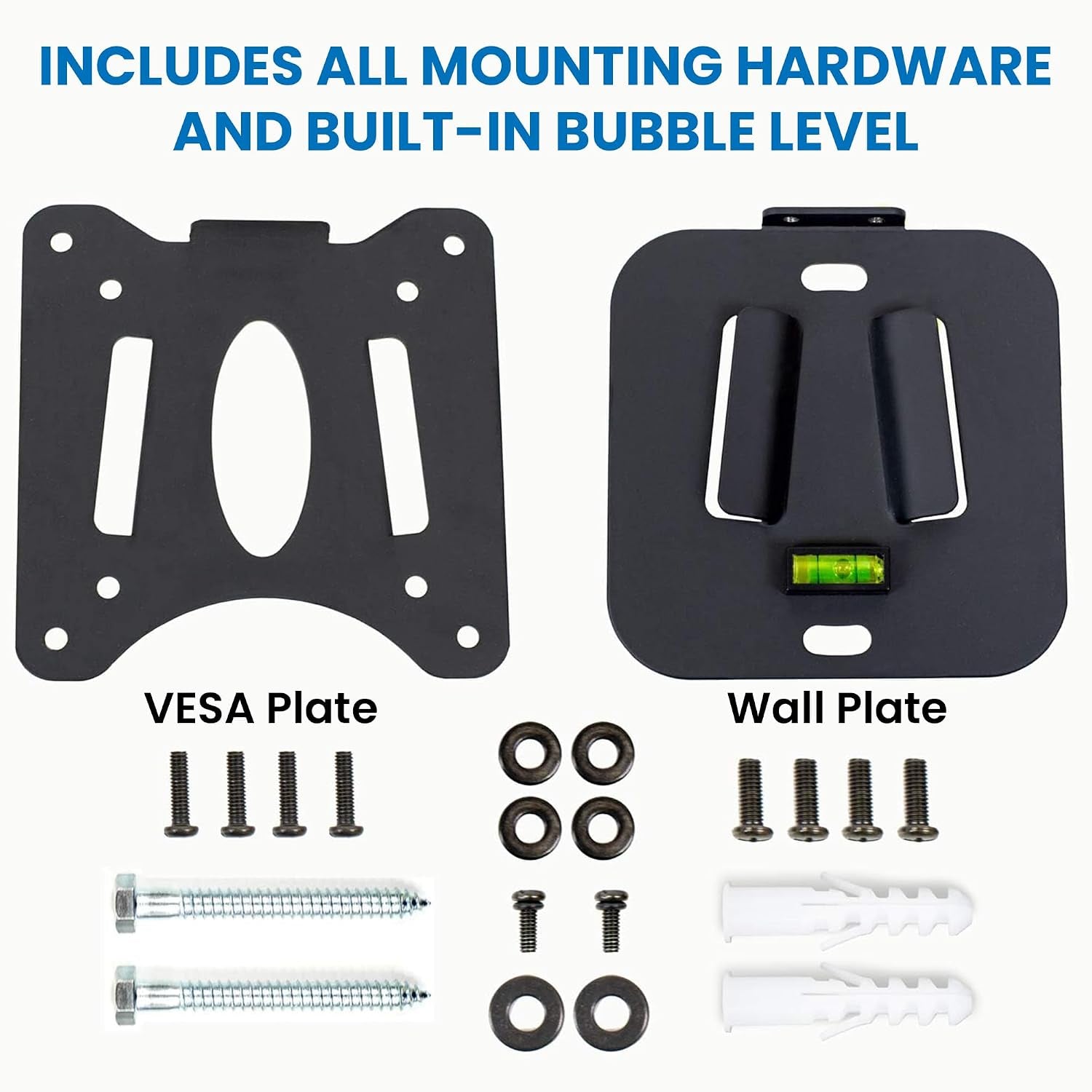 ultra-low-profile-fixed-tv-wall-mount-for-13-to-32-inch-screens-slim-tv-wall-mount-fits-vesa-75-and-100-mm-flush-tv-bracket-0-55-design-with-60-lb-capacity-built-in-bubble-level