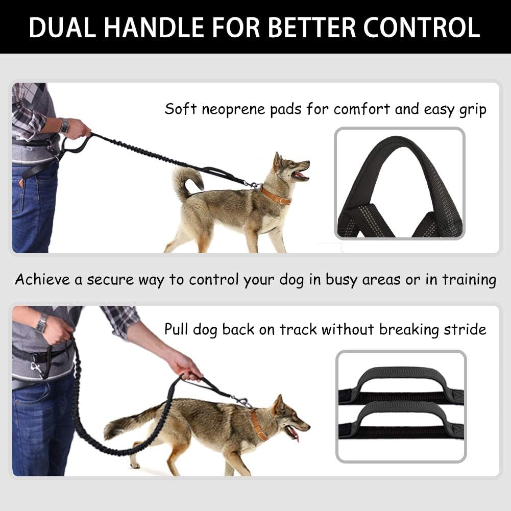 hands-free-dog-leash-waist-running-leash-with-zipper-walking-pouch-for-medium-large-dogs-dual-handle-and-retractable-bungee-for-training-jogging-hiking