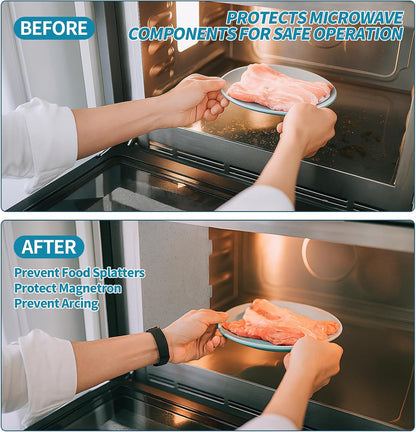 4 PCS Waveguide Cover, Microwave Wave Guide Cover Replacement, Universal Mica Sheets for Microwaves Oven & Toasters, Easily Cut to Fit4