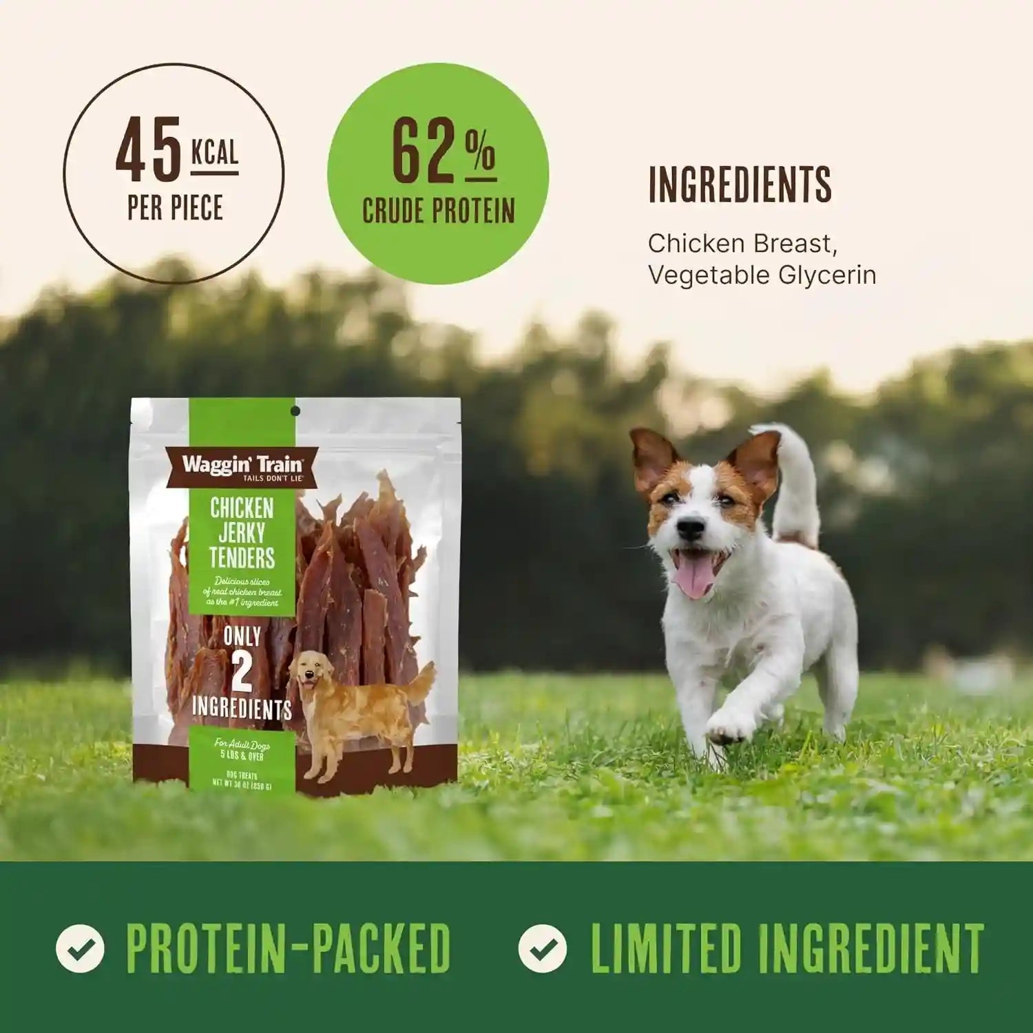waggin-train-chicken-jerky-dog-treats-made-with-100-real-chicken-breasts-only-two-all-natural-ingredients-great-high-protein-dog-treat-easily-digestible-for-big-or-small-dogs-30-oz-pouch