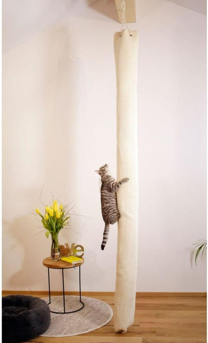 Kerbl Scratch Bag Climber for Cats, 16X16X260 Cm, Beige, 1 Stück (1Er Pack)2