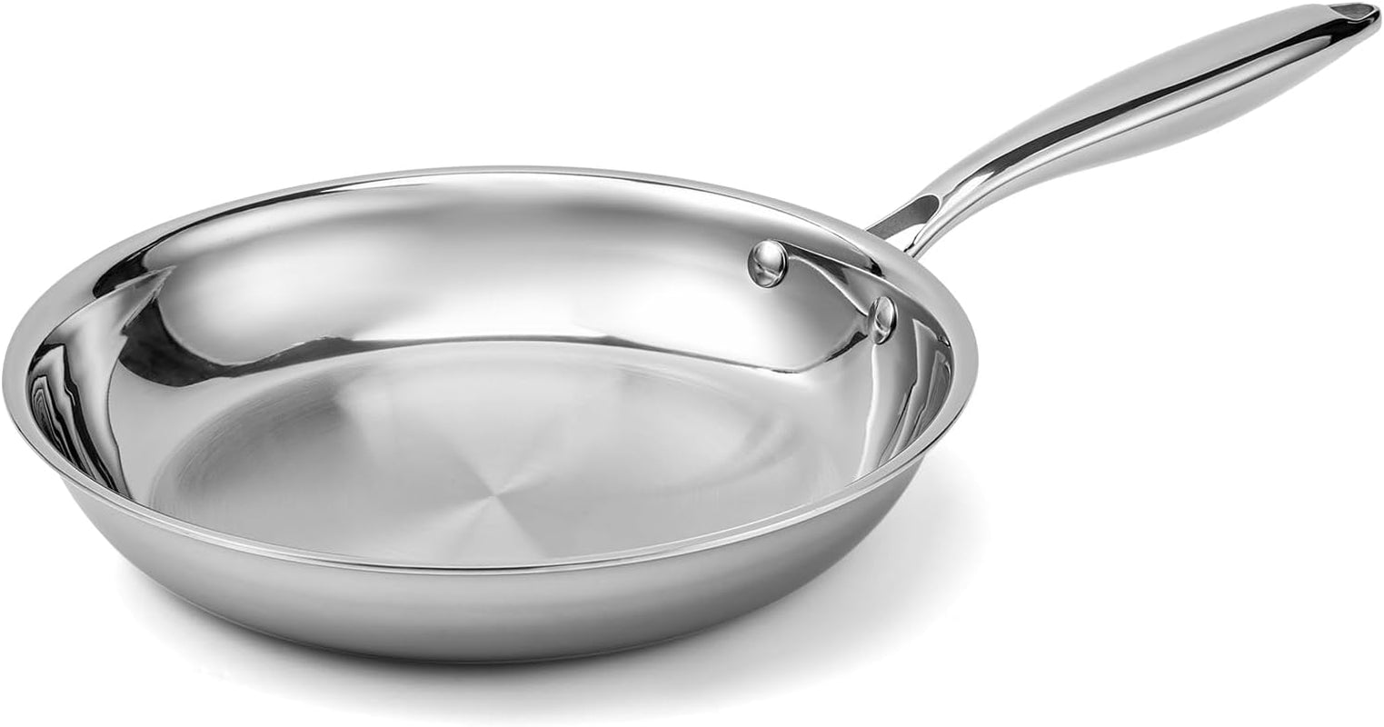 tri-ply-stainless-steel-frying-pan-10-inch-non-toxic-pfas-pfoa-ptfe-free-compatible-with-all-cooktops-induction-safe-oven-safe-pan-for-searing-sauteing