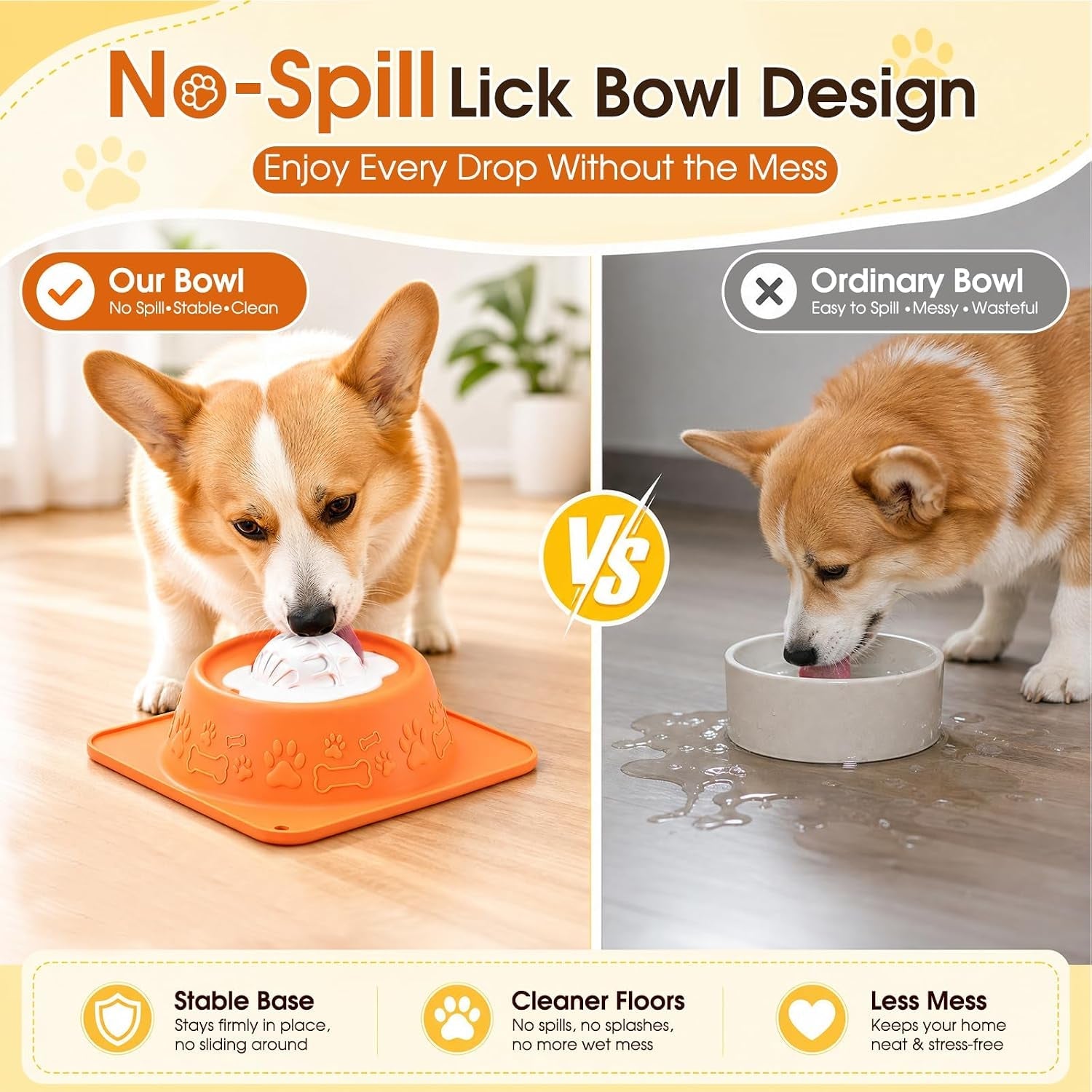 slow-feeder-dog-bowls-anti-slip-dog-lick-bowl-with-interactive-rolling-ball-anxiety-relief-liquid-treat-feeder-bone-broth-yogurt-licking-toy-for-small-medium-large-dogs-and-catsorange