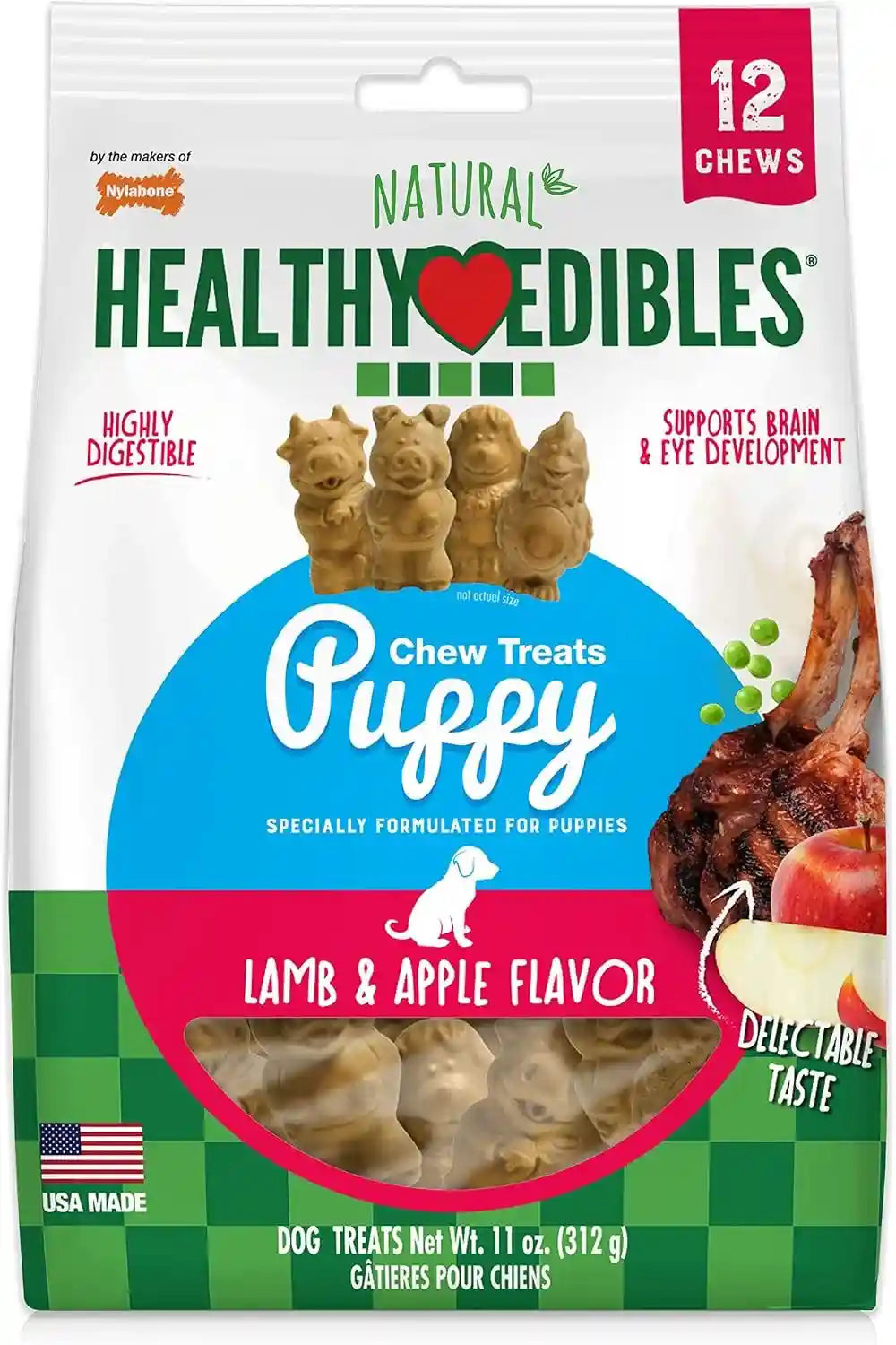 nylabone-healthy-edibles-puppy-dog-treats-lamb-apple-flavor-12-count-natural-puppy-treats-usa-made-highly-digestible-vet-recommended-small-dog-treats-for-puppies-up-to-25-lbs