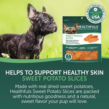 Healthfuls Sweet Potato Slices Healthy Dog Treats – Limited Ingredient, Grain Free, Made from Real Dried Sweet Potatoes, 16 Oz3