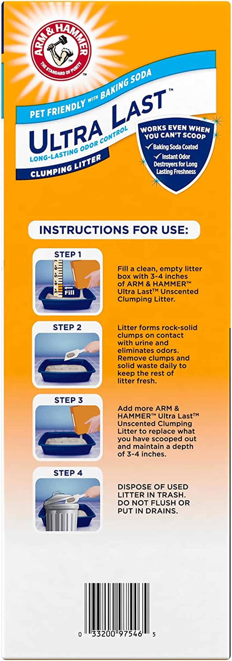 arm-hammer-ultra-last-clumping-cat-litter-unscented-multicat-18-lbs-clumping-formula-99-dust-free-pet-friendly-baking-soda-odor-control