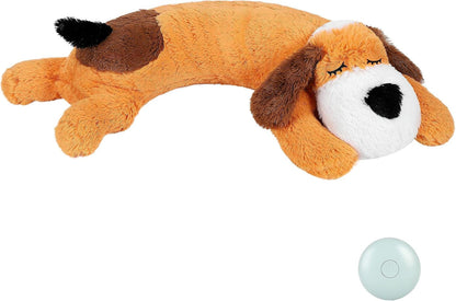 WEOK Heartbeat Puppy Toy, Comfort Cuddler Pillow, Dog Anxiety Relief Calming Aid,Heartbeat Stuffed Toy for Dogs,Puppy Heartbeat Toy Sleep Aid,Dog Heartbeat Toy for Pet13