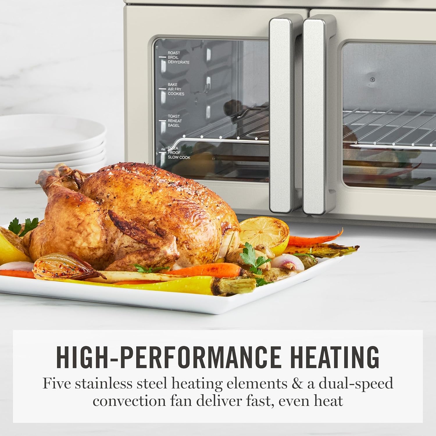french-door-air-fryer-toaster-convection-oven-34qt-linen-12-in-1-countertop-oven-bake-broil-roast-fits-12-pizza-dehydrate-air-fry-basket-oven-rack-rotisserie-cream-white