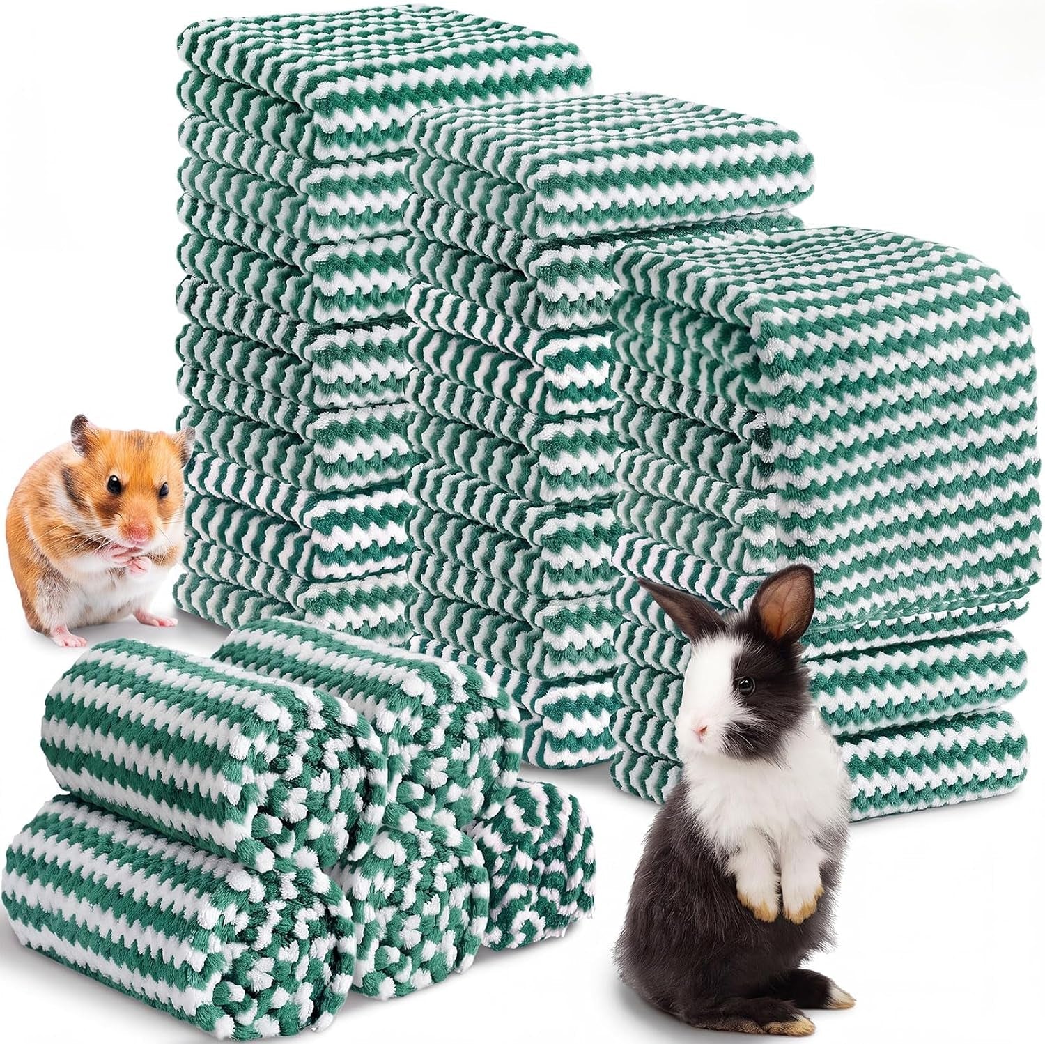 moukeren-20pcs-guinea-pig-fleece-bedding-blankets-bulk-washable-small-animal-fleece-cage-liners-pet-wash-cloth-sleeping-mat-cover-for-hamster-chinchilla-rabbit-hedgehogmulticolor-12-x-12-inch