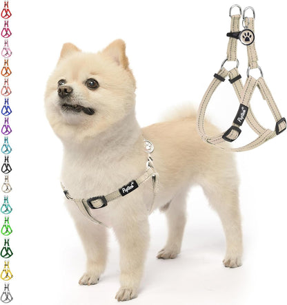PUPTECK No Pull Dog Harness Soft Adjustable Basic Nylon Step in Puppy Vest Outdoor Walking with ID Tag36