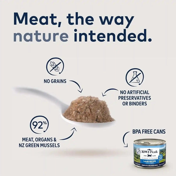 ZIWI Peak Wet Cat Food Variety Pack - Beef, Chicken, Lamb, Mackerel & Lamb, Mackerel, Venison, 6 Pack (3Oz Each)2