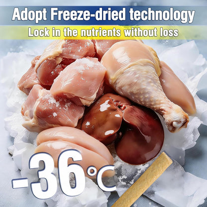 30G Freezed Dried Cat Chew Stick Chicken Flavor, Cat Dental Treats for Freshens Breath and Reduce Tartar, Feline Teething Sticks Cats Treats Snack7