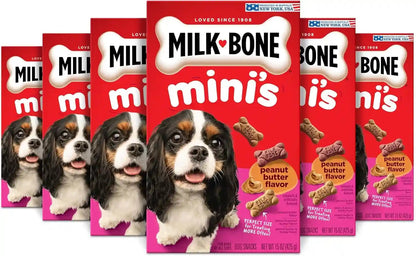 Milk-Bone Peanut Butter Flavor Dog Biscuits, Naturally & Artificially Flavored, 7 Lb. Box12