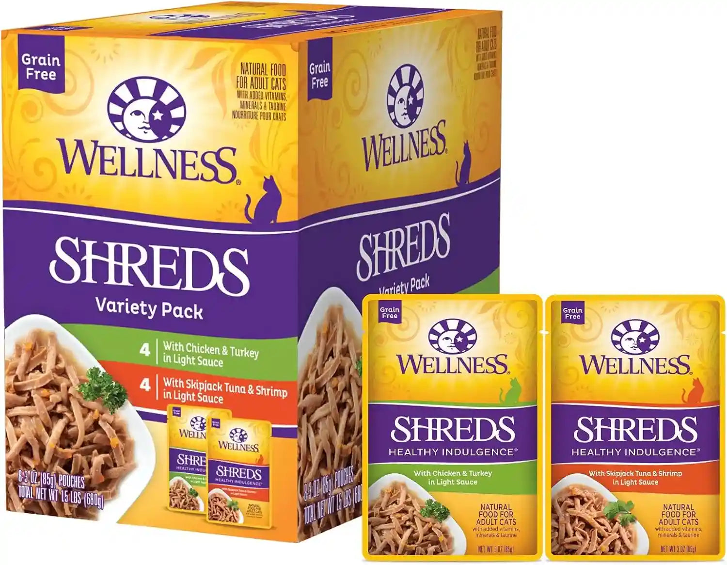 wellness-healthy-indulgence-morsels-variety-pack-adult-wet-cat-food-natural-protein-rich-grain-free-2-flavors-3-oz-pack-of-8-pouches