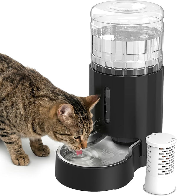 JUNSPOW Cat Water Dispenser and Stainless Steel Bowl | Automatic Gravity Water Dispenser for Cats or Small Medium Size Dogs, Large Capacity, Easy to Clean and Safe for Pets12
