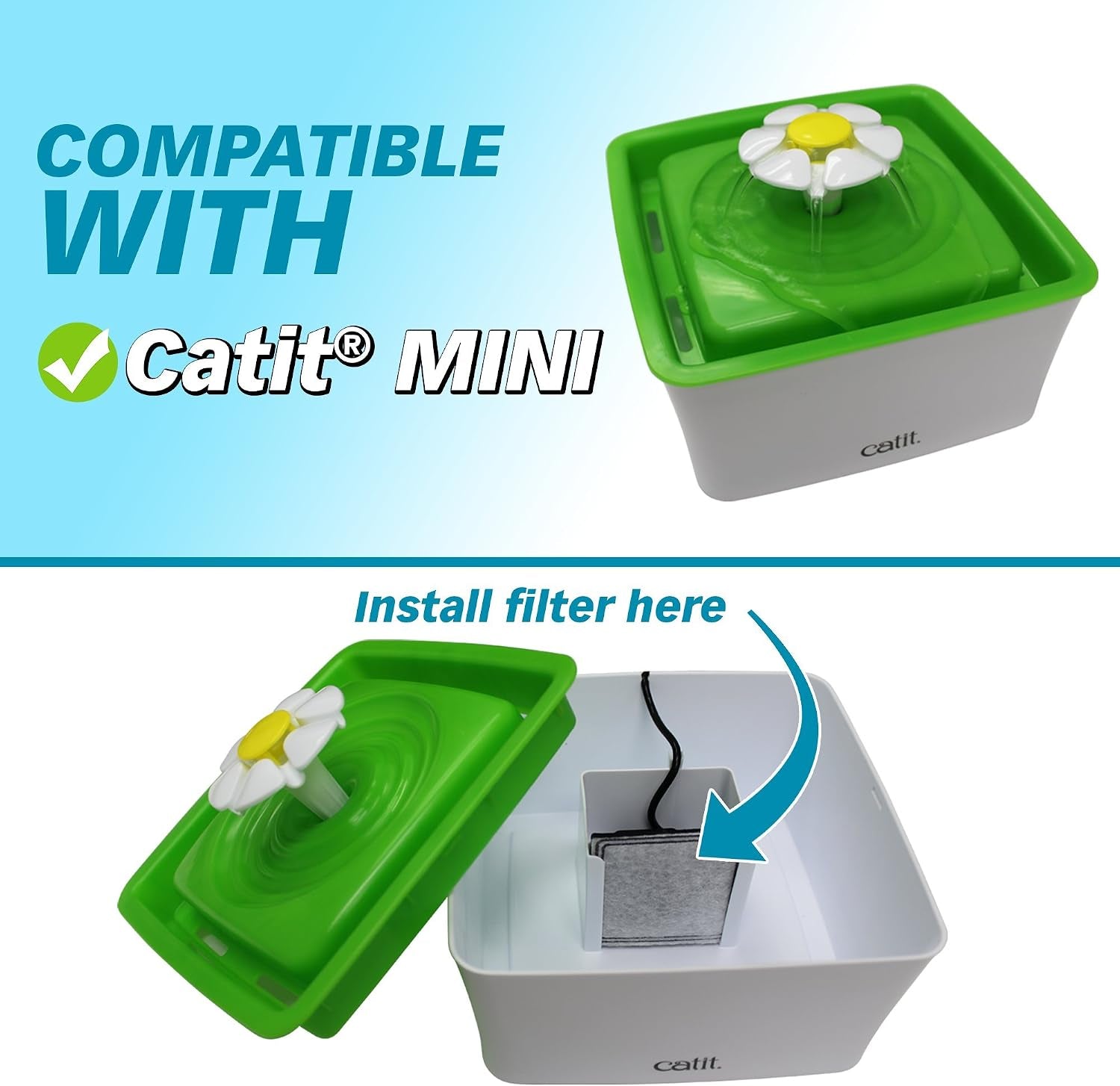 filters-for-catit-mini-fountain-6-pack-compatible-with-catit-mini-pet-water-fountains-includes-6-activated-charcoal-replacement-water-filters