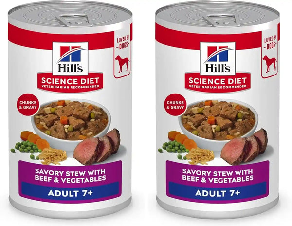 Hill'S Science Diet Adult 7+ Wet Dog Food | #1 Veterinarian Recommended, Beef & Vegetables, 12.8 Oz. Cans, 12-Pack16