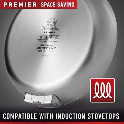 Calphalon Premier Space-Saving Stainless Steel Pots and Pans, 10-Piece Cookware Set | Stackable Space-Saving Pots and Pans Set with Stay Cool Handles and Aluminum Core for Even Cooking8