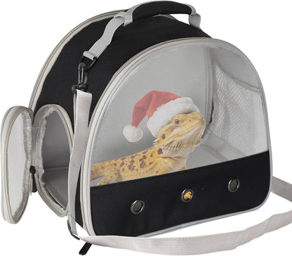 Bearded Dragon Travel Carrier,Lizards Carrier, Small Animal Travel Carrier for Sugar Glider Hedgehog Rat Parrot Bird Guinea Pig, Portable Guinea Pig Travel Bag for 211