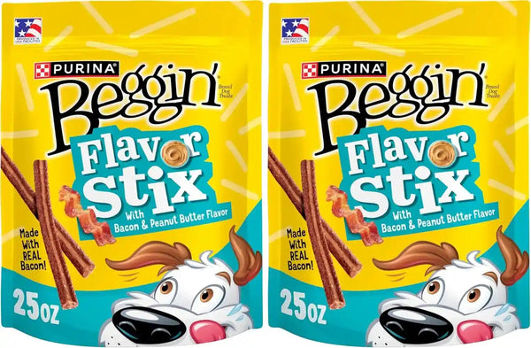 Purina Beggin' Flavor Stix with Bacon and Peanut Butter Flavor Dog Chew Stix - 40 Oz. Pouch9