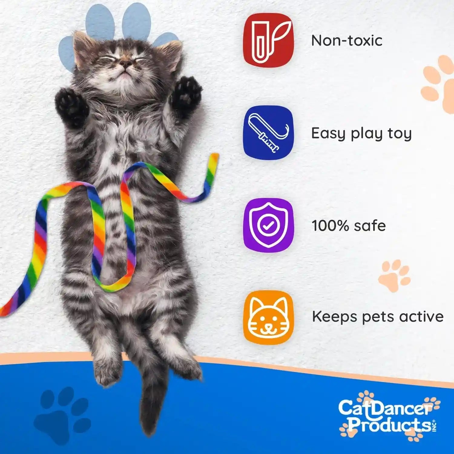 cat-dancer-products-rainbow-cat-wand-charmer-safe-teaser-wand-for-indoor-cats-kittens-flexible-exercise-toy-made-of-multicolor-fabric-ribbon-for-medium-breeds
